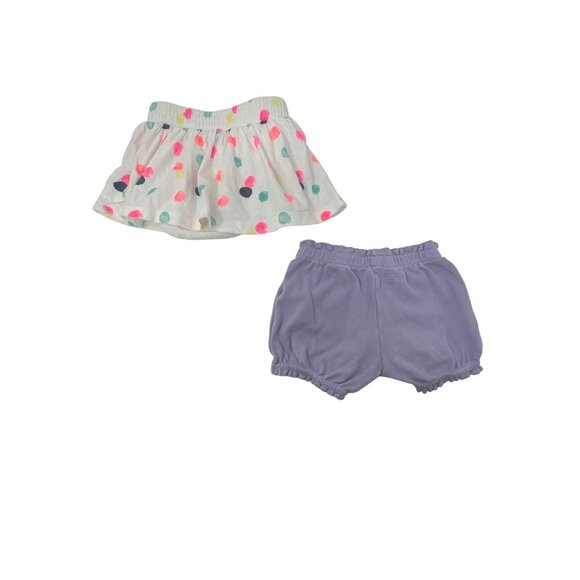 Baby Girls - 2 Leggings, 3 Shorts, 1 Skirt, 1 Top - Size 9 Months - Picture 11 of 13